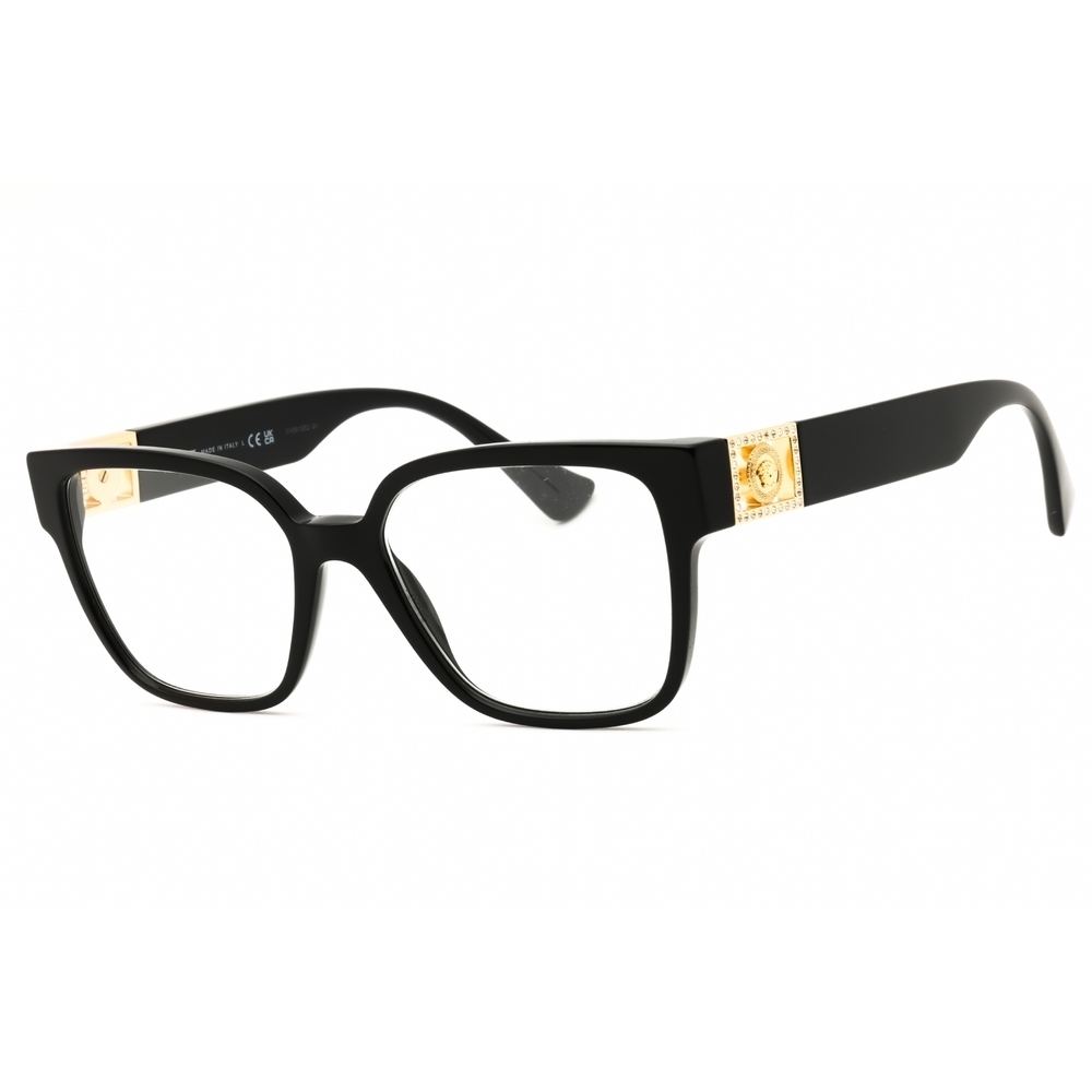 Versace 0VE3329B Eyeglasses GB1 Black Acetate Rectangle